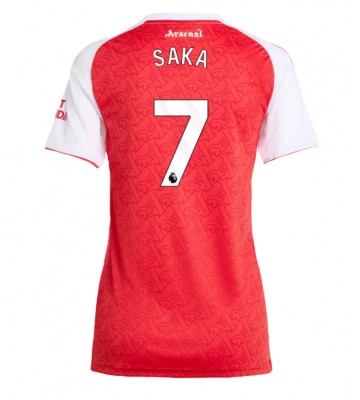 Arsenal Bukayo Saka #7 Hjemmebanetrøje Dame 2025-26 Kortærmet